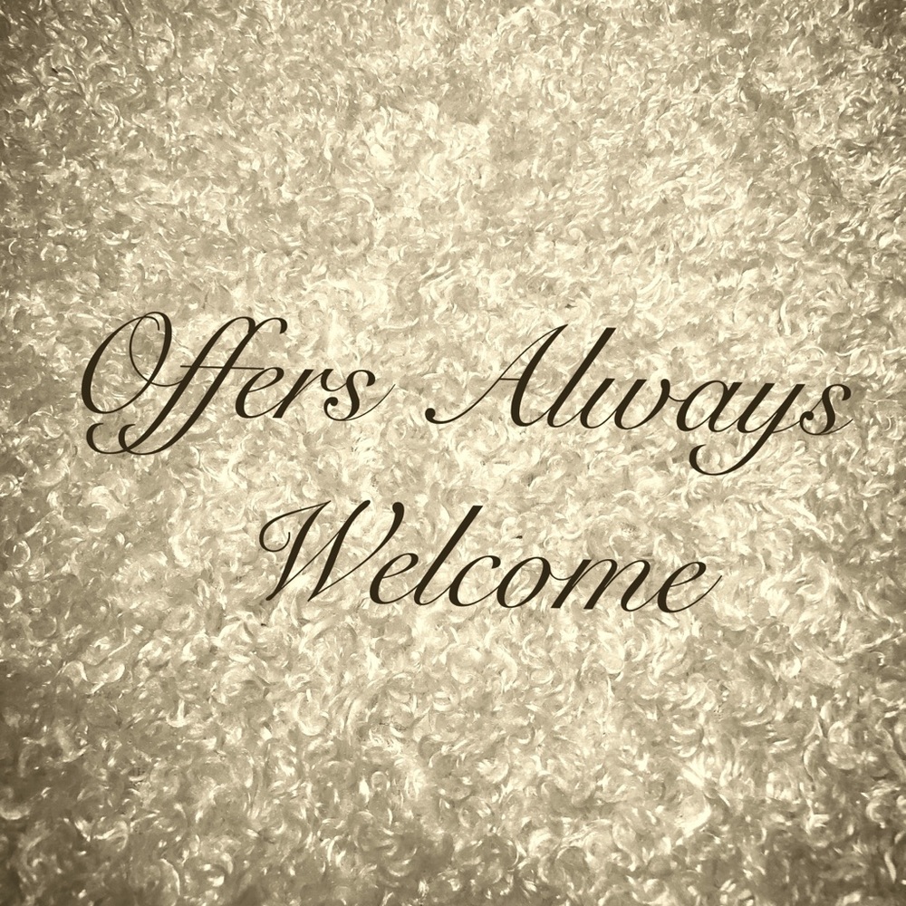 I am always open to reasonable offers!